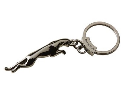 Picture of Jaguar Leaper Keyring in Gun Metal