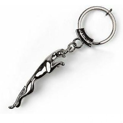 Picture of Jaguar Leaper Keyring in Silver