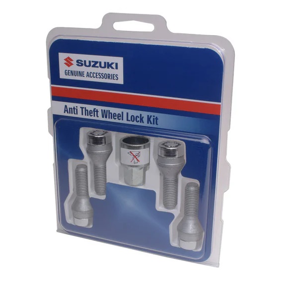 Picture of Suzuki Wheel Lock Bolt Set in Chrome, Vitara 2015-2021