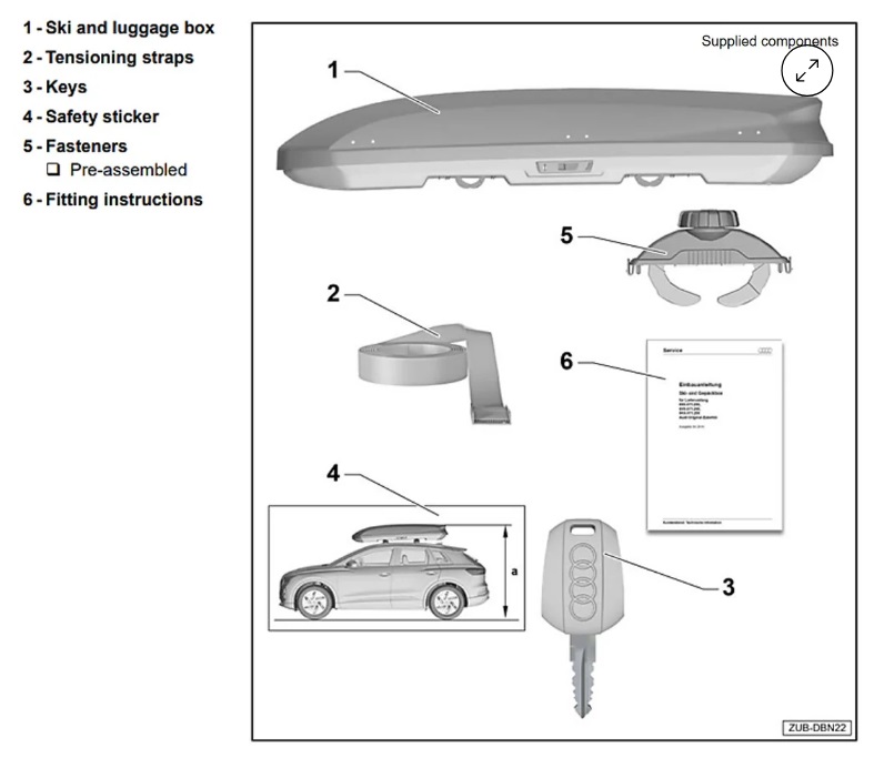 Picture of Audi Roof Box 310L