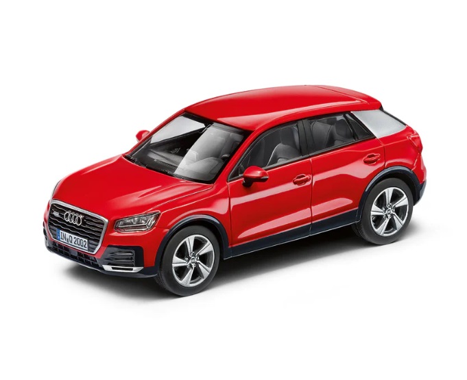 Picture of Audi Q2 Model 1:43 Scale in Tango Red