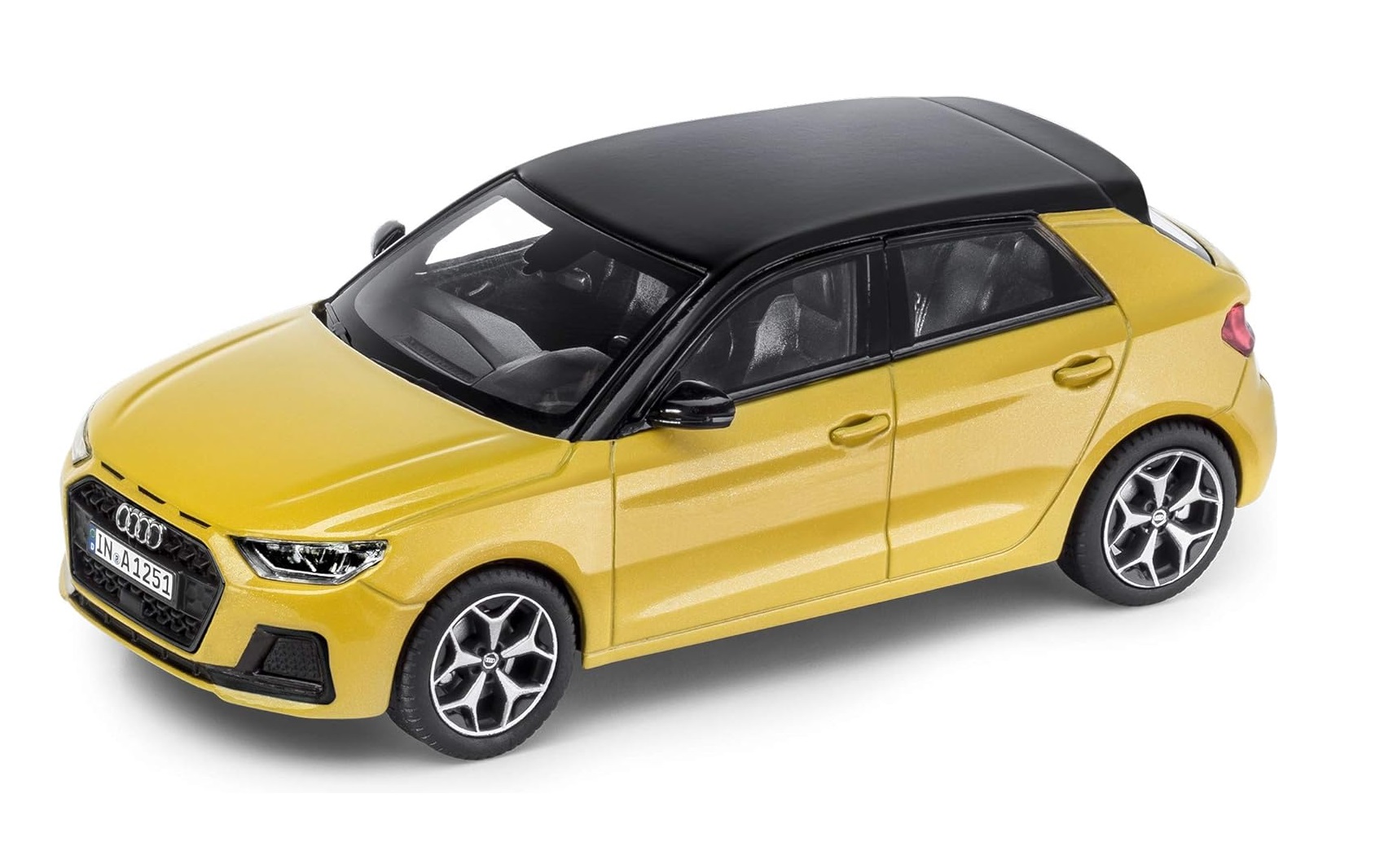 Picture of Audi A1 Sportback Model 1:43 Scale in Phyton Yellow