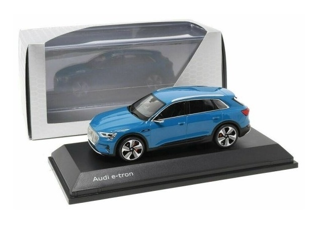 Picture of Audi E-Tron Model 1:43 Scale in Antigua Blue