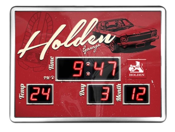 Picture of Holden Garage Digital Wall Clock