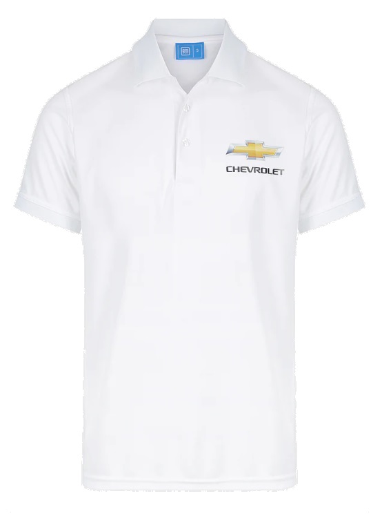 Picture of Chevrolet Mens Polo Shirt White