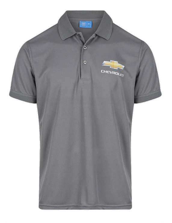 Picture of Chevrolet Mens Polo Shirt Performance in Grey