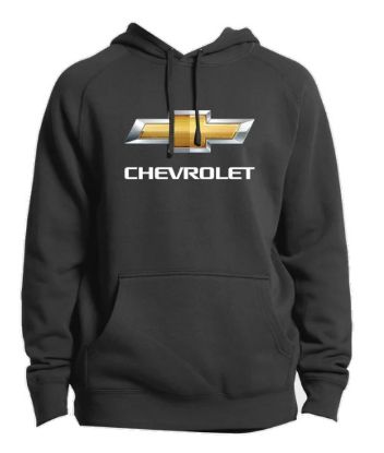 Picture of Chevrolet Gold Logo Hoodie in Charcoal