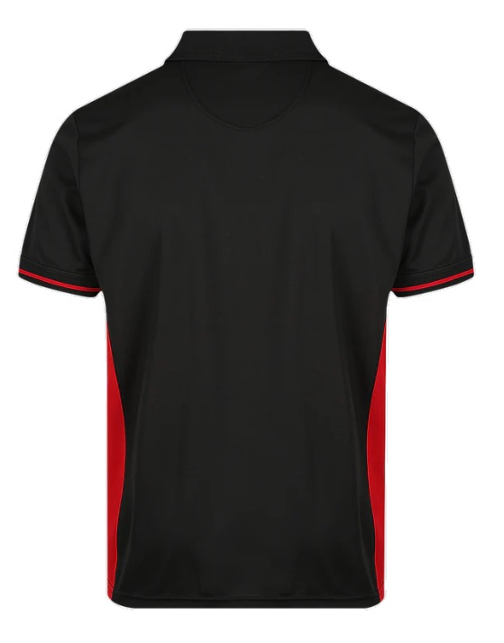 Picture of Silverado Elite Mens Polo Shirt in Black & Red