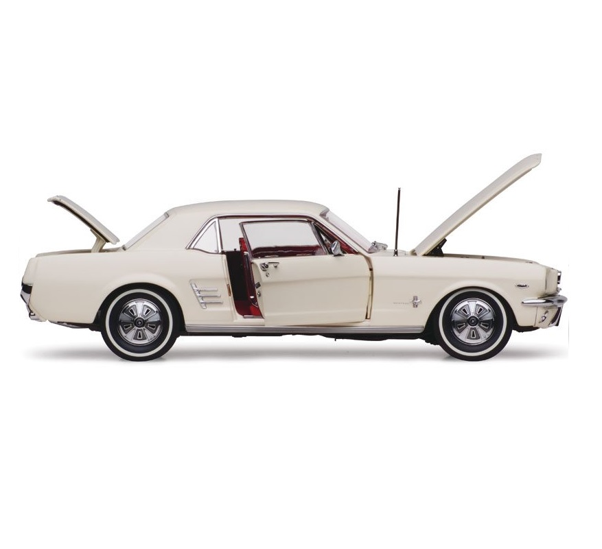 Picture of Ford 1966 Pony Mustang Model 1:18 Scale in Wimbledon White