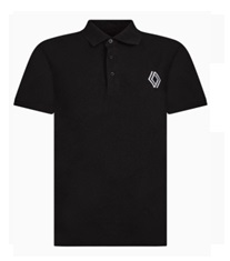 Picture of Renault Logo Mens Polo Shirt in Black