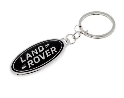 Picture of Land Rover Oval Keyring in Black