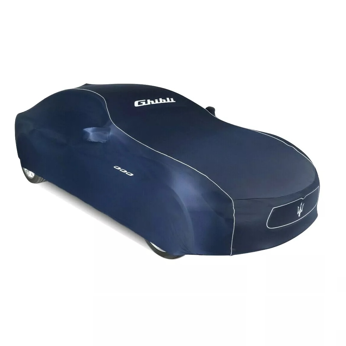 Picture of Indoor Car Cover for Maserati Ghibli in Blue Design