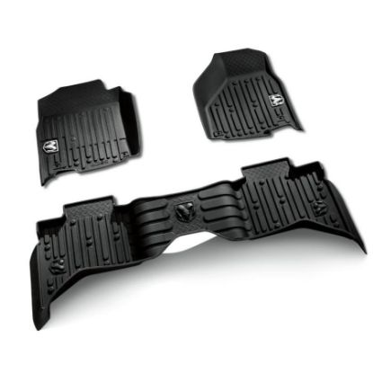 Picture of All Weather Floor Mats for RAM 1500 2500 3500 Crew Cab