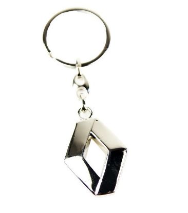 Picture of Renault Classic Logo Keyring in Chrome