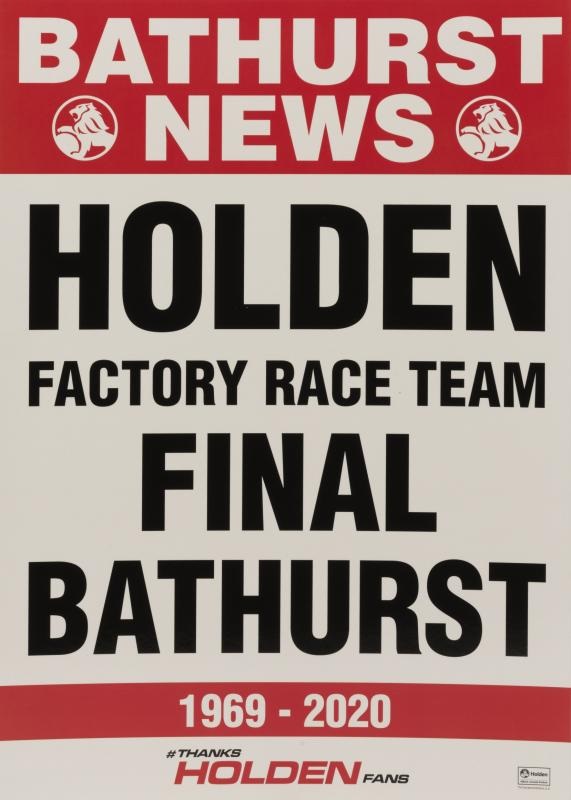 Picture of Holden Factory Race Team Final Bathurst Poster