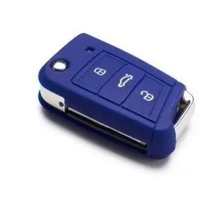 Picture of Volkswagen Golf VII Silicon Key Cover in Blue