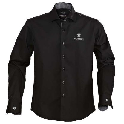 Picture of Business Shirt Mens Black Suzuki