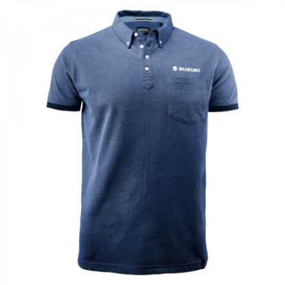 Picture of Suzuki Premium Mens Polo Shirt in Blue