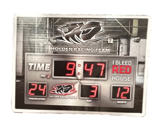 Picture of Holden HRT Garage Digital Wall Clock