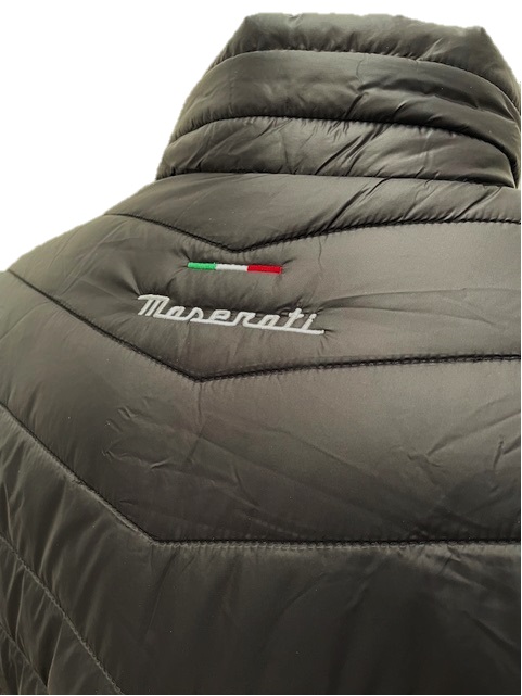 Picture of Maserati Puffer Jacket in Black for Men