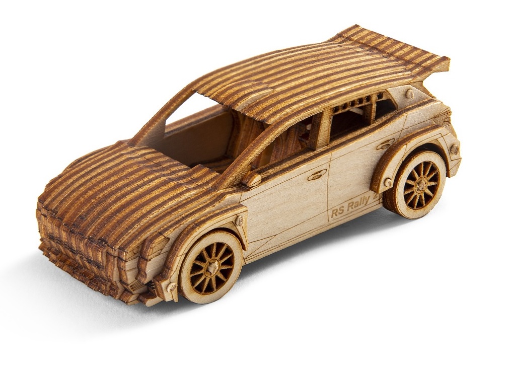 Picture of Wooden Model Kit of Škoda Fabia RS Rally2