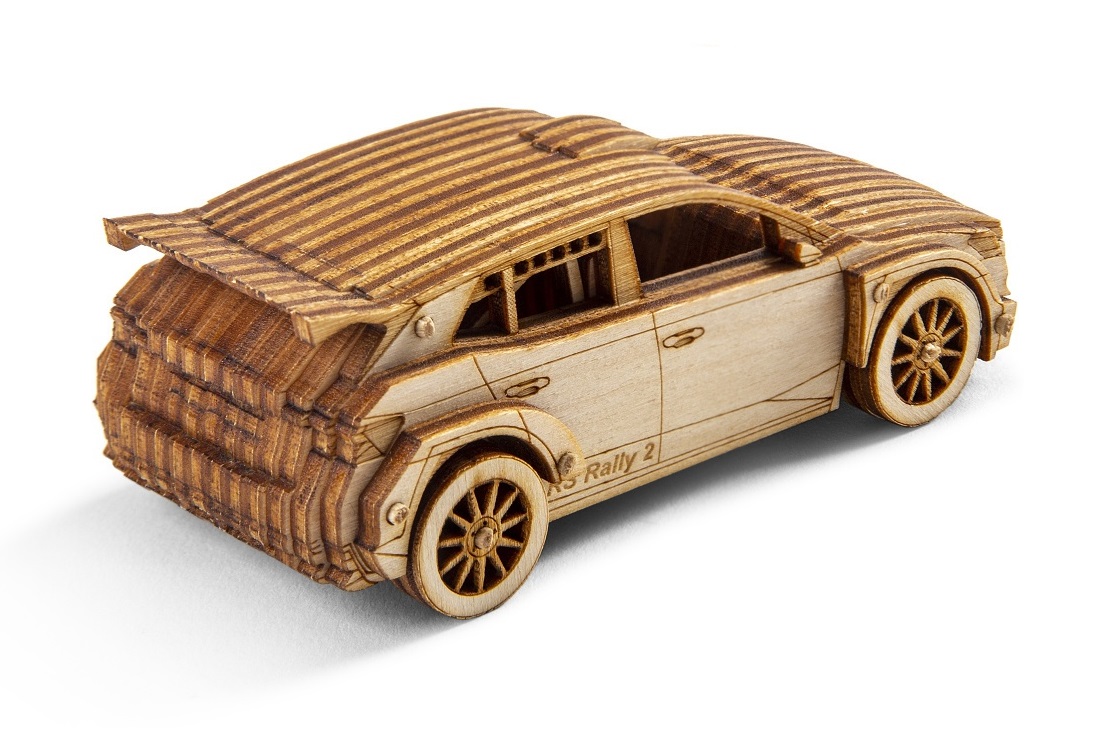 Picture of Wooden Model Kit of Škoda Fabia RS Rally2