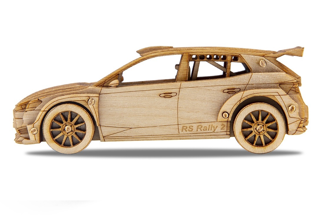 Picture of Wooden Model Kit of Škoda Fabia RS Rally2