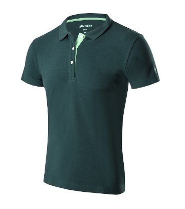 Picture of Skoda Mens Polo Shirt Emerald Large