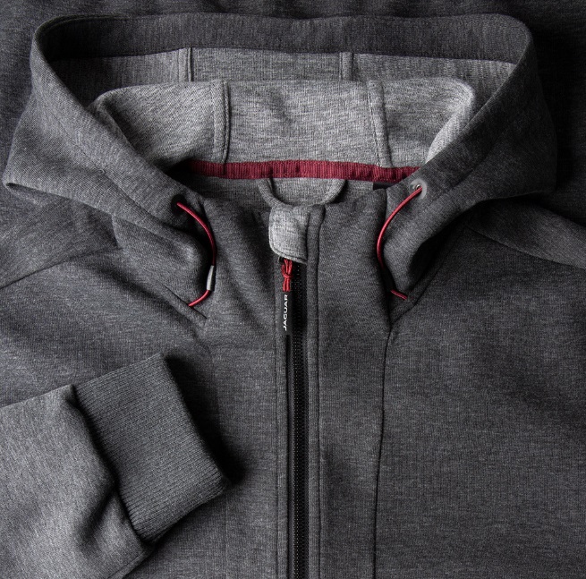 Picture of Jaguar Mens Drivers Hoodie in Grey