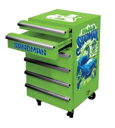 Picture of Bar Fridge Tool Chest in Sandman Design Green