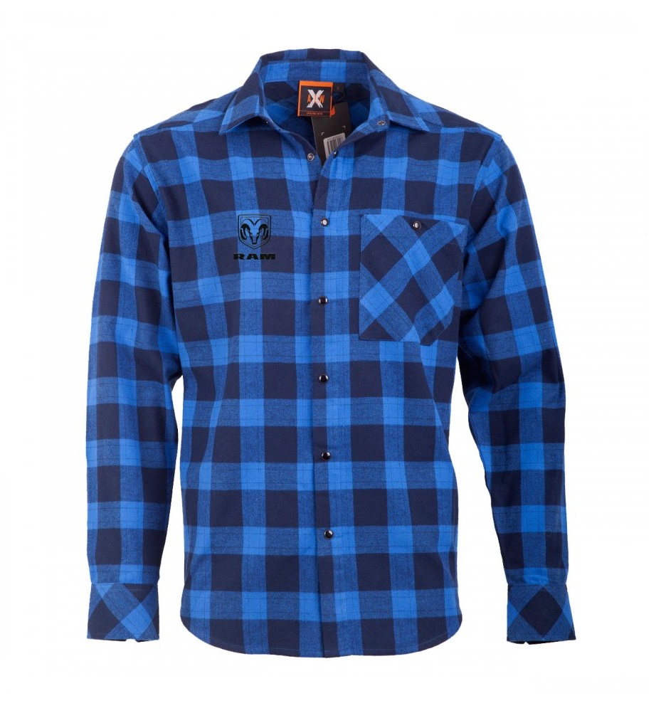 Picture of Classic Flannel Shirt Blue RAM