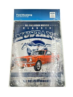 Picture of Ford Mustang Metal Sign