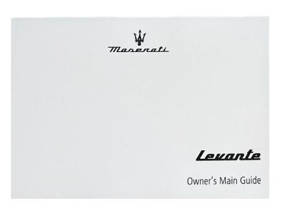 Picture of Owners Guide Book Maserati Levante